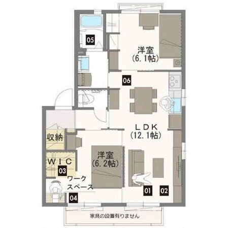 バリュージュ古賀島の物件間取画像